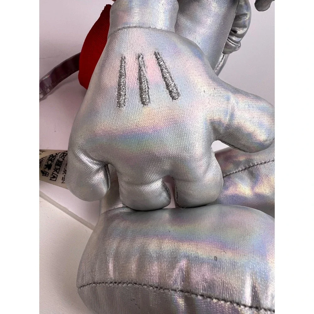 Disney 100th Anniversary Mickey Mouse‎ Plush Toy Silver Red Shorts Holographic